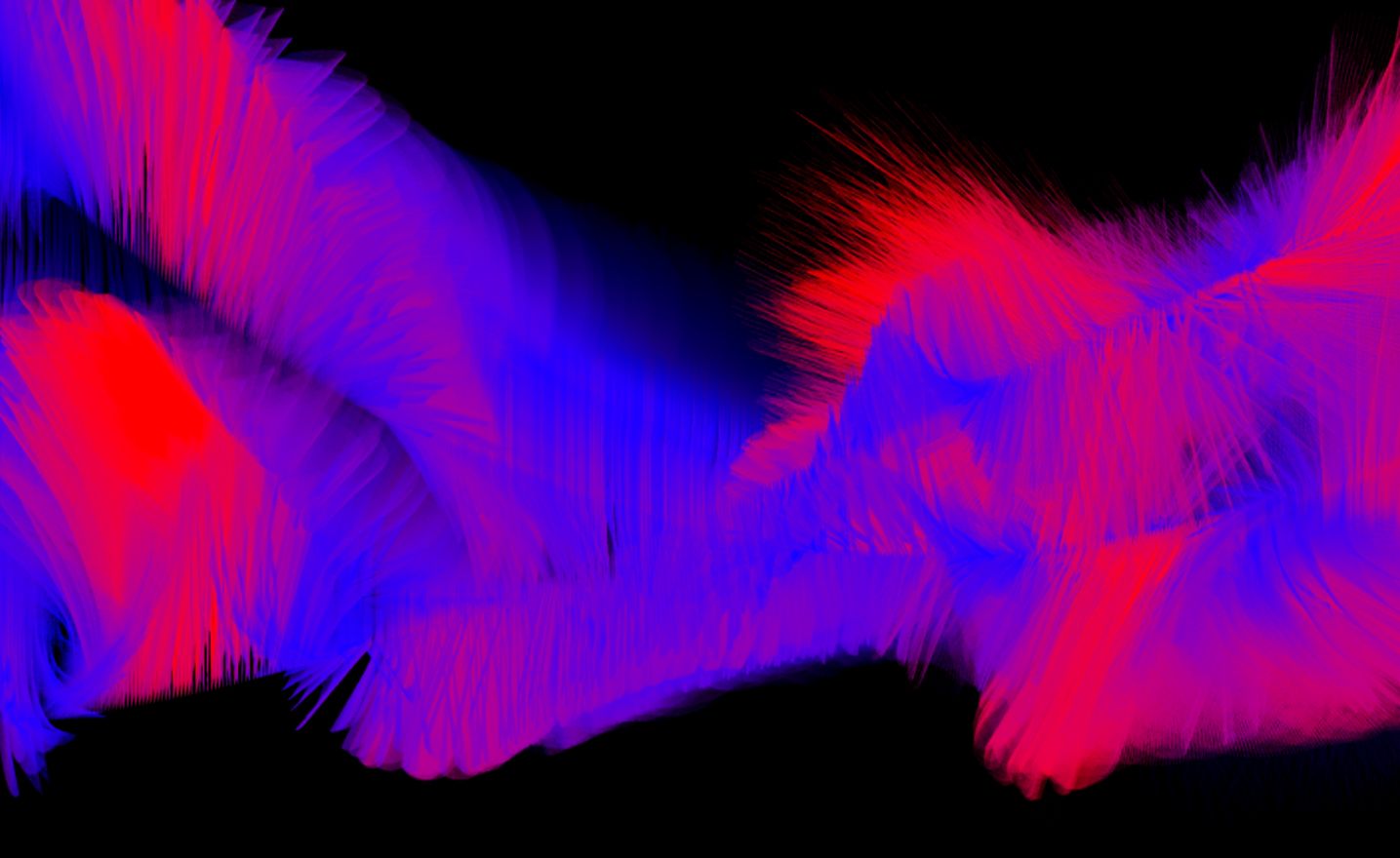 Blossom — 红蓝有机纤维形态